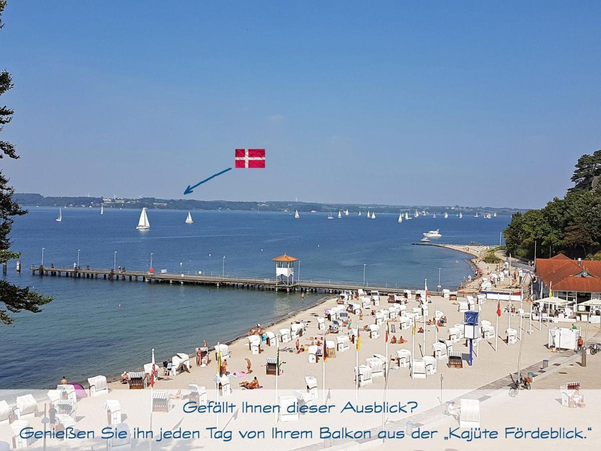 Fewo1846 Intermar - Kajuete Foerdeblick - Familienfreundliches Studioapartment Mit Balkon Und Meerblick 格吕克斯堡 外观 照片